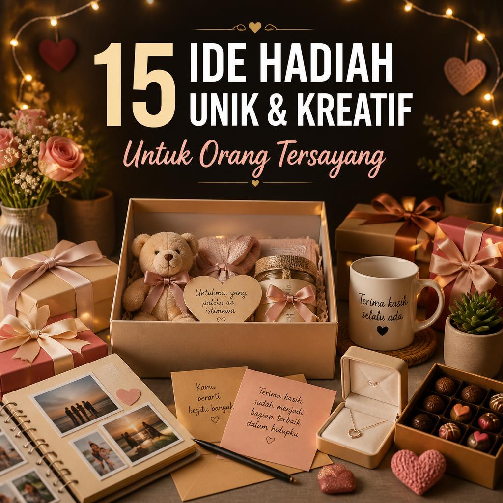 15 Ide Hadiah Unik dan Kreatif untuk Orang Tersayang